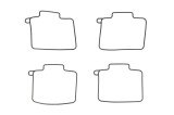 Cumpara ieftin Garnitura camerei plutitoare (cantitate per impachetare: 4buc) pentru YAMAHA YZ 125 1999-2017
