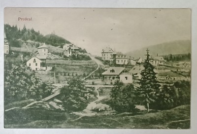 PREDEAL , DRUM PRINTRE VILE , CARTE POSTALA , 1908 foto