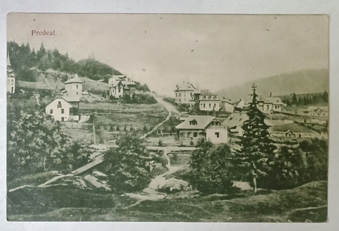 PREDEAL , DRUM PRINTRE VILE , CARTE POSTALA , 1908