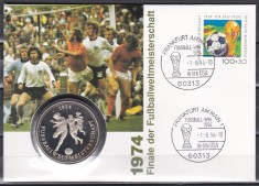 Germania 1994 - Germania C.M. la fotbal in 1974, FDC Numis