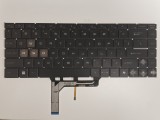 Tastatura Laptop Gaming, MSI, GF63 Thin 12VF, 12VE, 12UC, 12UCX, 12UD, 12UDX, MS-16R8, iluminata, 6 pini, neagra, layout US