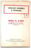 Legea nr. 8/1972 cu privire la dezvoltarea economico-socială planificată a Rom&acirc;niei (1972, Consiliul de Stat, Republica Socialistă Rom&acirc;nia)