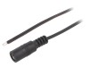 Cablu DC 5,5/2,1 Soclu Drept Negru 2m, Bq Cable