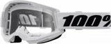 Ochelari cross/atv 100% Strata 2 White, lentila transparenta, culoare rama alb Cod Produs: MX_NEW 26013484PE