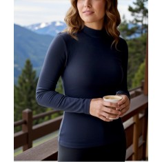 Bluza damă tip maletă din bumbac cu elastan, Slim Fit - Confort și stil pentru orice ocazie - M - Bleumarin