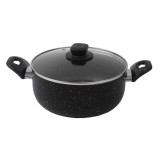 Oala cu capac sticla, 24cm, capacitate 3L / ZLN 1983