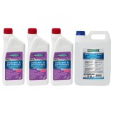 Cumpara ieftin Pachet 9.5 litri antigel concentrat Ravenol ETC Protect C12EVO rosu si apa distilata