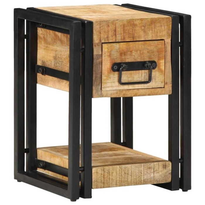 vidaXL Dulap de noapte Maro 30 x 30 x 40 cm Lemn masiv de mango 4016706