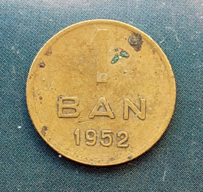 Moneda 1 ban 1952 RPR necuratata foto