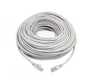 Cablu UTP Retea, Gri, Ethernet Cat 5e, 30m Lungime, Conector RJ45 foto
