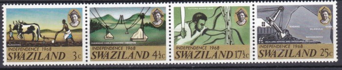 DB1 Colonii Swaziland 1968 Independenta 4 v. MNH