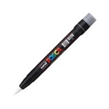 Marker cu varf tip pensula UNI Posca Brush PCF-350,alb