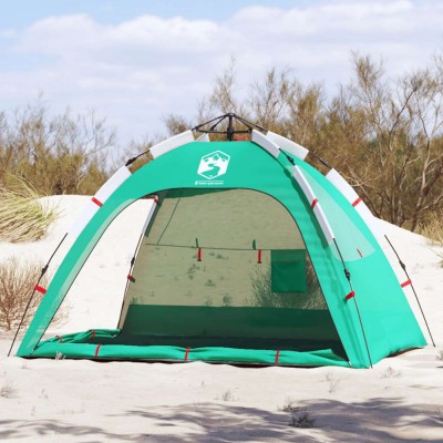 vidaXL Cort camping 2 persoane verde marin impermeabil setare rapidă 4005303 foto
