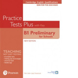 PET Practice Tests Plus Cambridge English Qualifications: B1 Preliminary for Schools Practice Tests Plus Student&#039;s Book with key - Jacky Newbrook