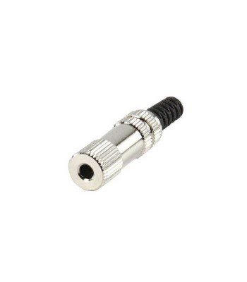 Conector Jack stereo mama 3.5 mm metalic pentu cablu LUMBERG foto