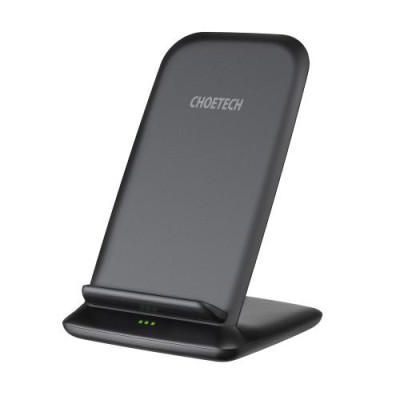 Incarcator wireless 10W /7.5W /5W negru Choetech T555-S foto