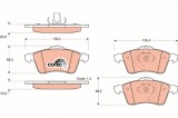TRW GDB1282 COTEC set placute frana,frana disc
