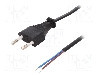 Cablu alimentare AC, 1.5m, 2 fire, culoare negru, cabluri, CEE 7/16 (C) mufa, LOGILINK - CP137