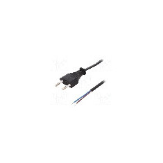 Cablu alimentare AC, 1.5m, 2 fire, culoare negru, cabluri, CEE 7/16 (C) mufa, LOGILINK - CP137
