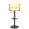 Scaun de bar, crem, catifea - 3