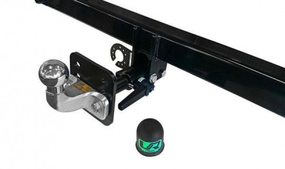 Carlig de remorcare Mitsubishi L200 Pick-Up 2009-2015 Flansa 2 suruburi Demontabil Orizontal Umbra Rimorchi foto