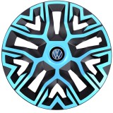 Cumpara ieftin Set 4 Capace Roti 14 &quot; Best Azur-Negru, Compatibile Cu Volkswagen
