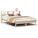 Cumpara ieftin Cadru de pat fara saltea, 135x190 cm, lemn masiv de pin