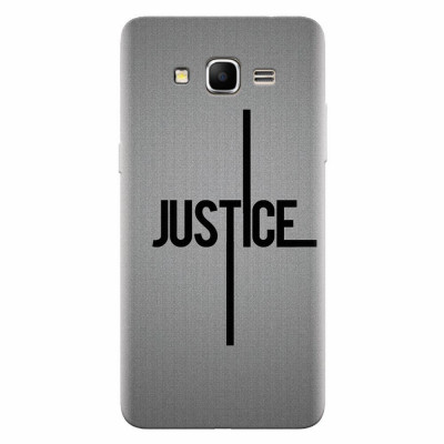 Husa silicon pentru Samsung Grand Prime, Amir Justice Minimalistic Nubheebuccus Text foto