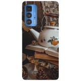 Husa compatibila cu Motorola G20 model Retro tea cup, Silicon, TPU, Viceversa, Transparent, Carcasa