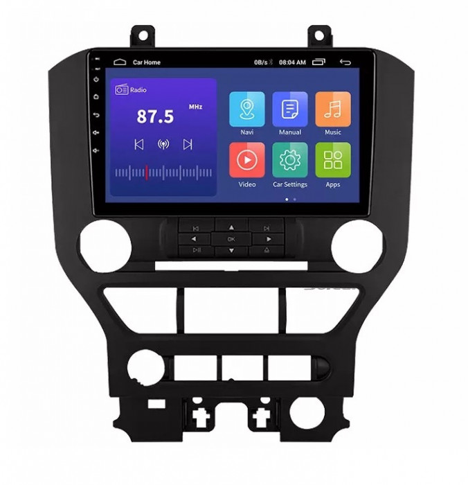 Navigatie Auto Multimedia cu GPS Ford Mustang 2015 - 2020 4 GB RAM si 64 GB ROM, Slot Sim 4G pentru Internet, Carplay, Android, Aplicatii, USB, Wi-Fi,
