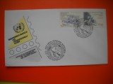 HOPCT PLIC FDC S NR 457 ONU NATIUNILE UNITE -1986 -BIROUL GENEVA ELVETIA