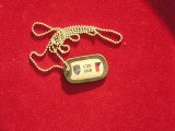 QW12 - Placute identificare militare - cu lantisor - publicitare