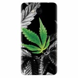Husa silicon pentru Huawei Y6 2017, Trippy Pot Leaf Green