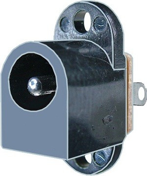 Conector DC, 2,1mm, montare pe panou - 121937 foto