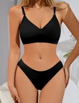 Set Eross Ice Silk L Negru foto