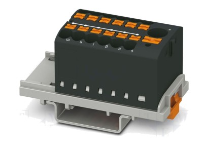 Conector pe șină 24A, 690V, push-in foto