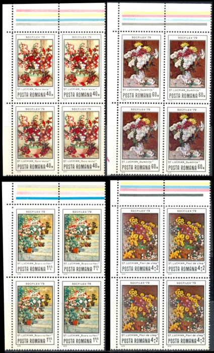 Flowers - Int. Stamp Exhibition SOCPHILEX &acute;1979
