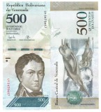 Bancnota Venezuela 500 Bolivares 2017, P-94b UNC, America de Sud