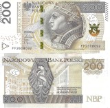 POLONIA 200 ZLOTI ZLOTYCH 2021 , a UNC [1] P- 189 b , necirculata