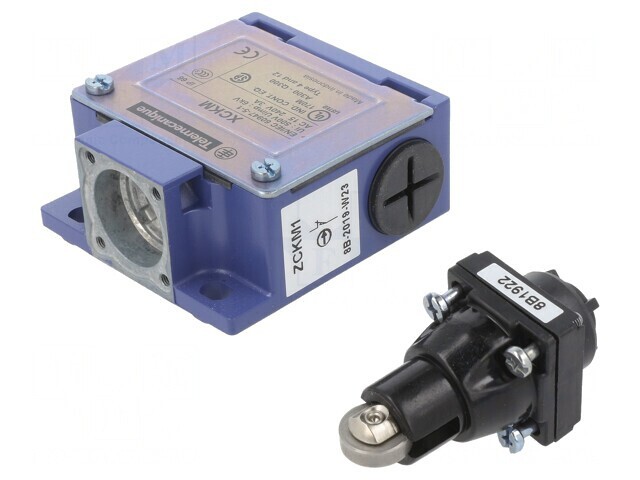 Limitator cursă rolă metalică &Oslash;12mm NO NC 10A 250VAC
