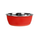 CASTRON PENTRU CAINI SI PISICI, TOBIAS RED S INSCRIPTIONABIL CU CRETA 13CM / 300ML, flamingo