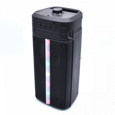 Boxa Portabila karaoke, USB, Bluetooth, Radio FM, Microfon, Led Speaker &amp;ndash; foto