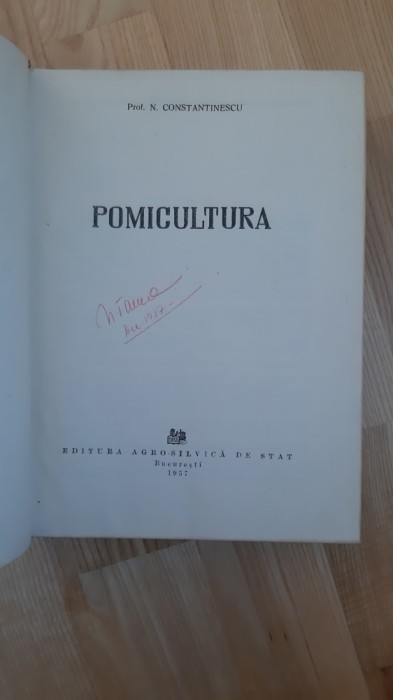 N. Constantinescu - Pomicultura ( 1957 ) 770 pagini