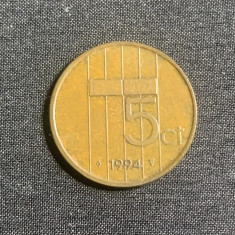 Moneda 5 cenți 1994 Olanda