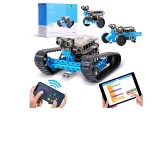 Robot programabil Makeblock mBot Ranger, kit de construcție 3 &icirc;n 1, jucărie educativă codare, 3 forme robotice cu placa Me Auriga, versiune Blueto