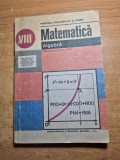 Manual de matematica - algebra pentru clasa a 8-a - din anul 1991