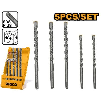 Set burghie sds 5 pcs - Ingco AKD2052 foto