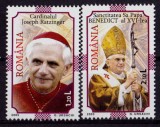 RO 2005 ,LP 1690 ,&quot; Nou pontificat - Benedict al XVI-lea &quot; , serie , MNH