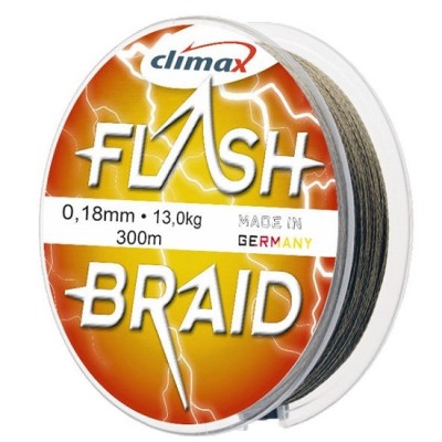 Fir textil Climax FIR FLASH BRAID GREEN 100m 0.60mm 48kg foto