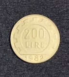 Moneda 200 lire 1982 Italia